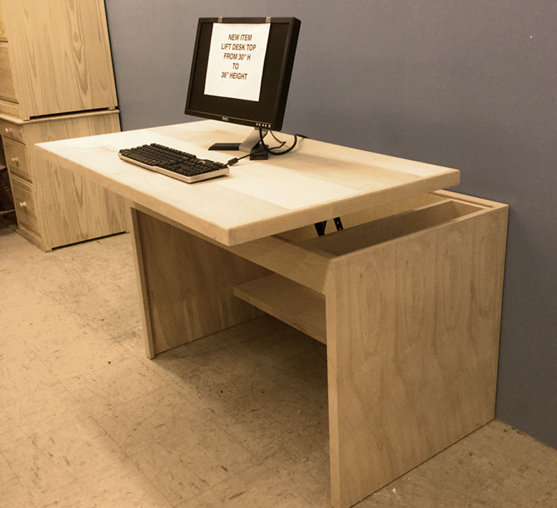 custom standing desk height adjustable desk custom furniture built by design